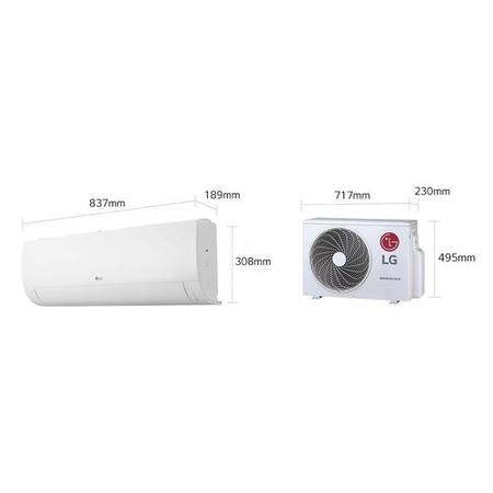 LG ECO W12EG A++ 12000 BTU Wall Split Air Conditioner with Heat Pump