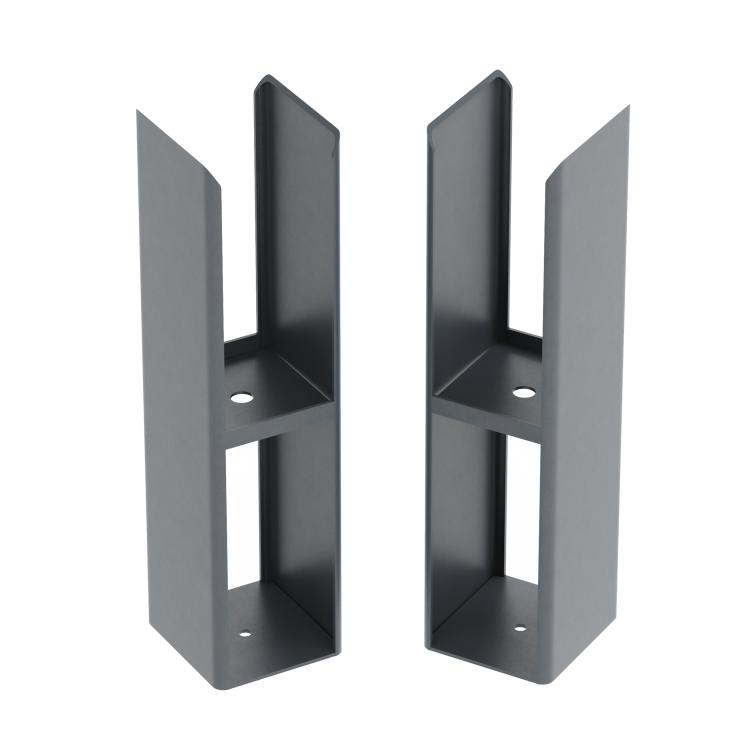 Eco Eleganza Anthracite Designer Radiator Feet -Suitable for Double Panel Aluminium Radiator