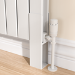 Eco Eleganza White Designer Radiator Feet -Suitable for Double Panel Aluminium Radiator