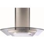 GRADE A2 - CDA ECP62SS Curved Glass 60cm Chimney Cooker Hood Stainless Steel