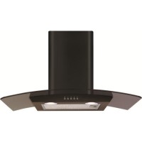 Refurbished CDA ECP72BL 70cm Curved Glass Chimney Cooker Hood Black Refurbished CDA ECP72BL 70cm Curved Glass Chimney Cooker Hood Black