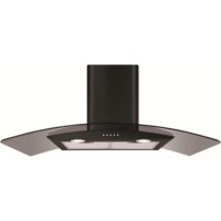 Refurbished CDA ECP92BL Curved Glass 90cm Chimney Cooker Hood Black Refurbished CDA ECP92BL Curved Glass 90cm Chimney Cooker Hood Black