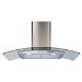 Refurbished CDA ECP92SS Curved Glass 90cm Chimney Cooker Hood Stainless Steel