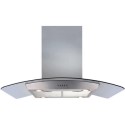 ECPK91SS CDA 90cm Curved Glass Island Cooker Hood - Stainless Steel