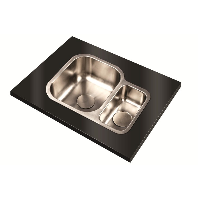1810 Sink Company 1.5 Bowl Stainless Steel Chrome Undermount Kitchen Sink
