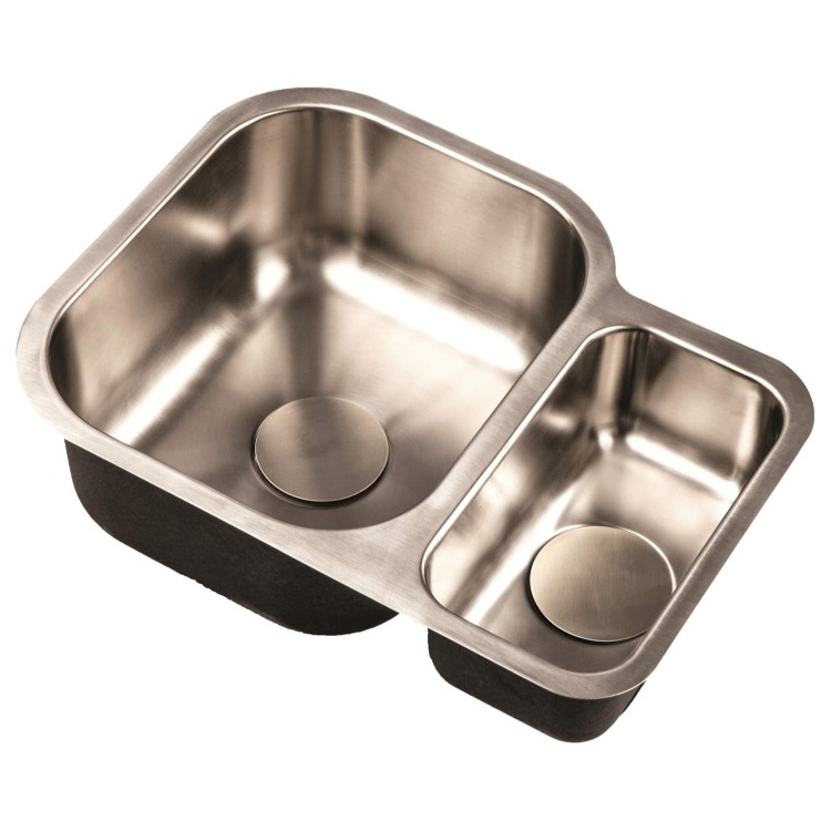 1810 Sink Company 1.5 Bowl Stainless Steel Chrome Undermount Kitchen Sink