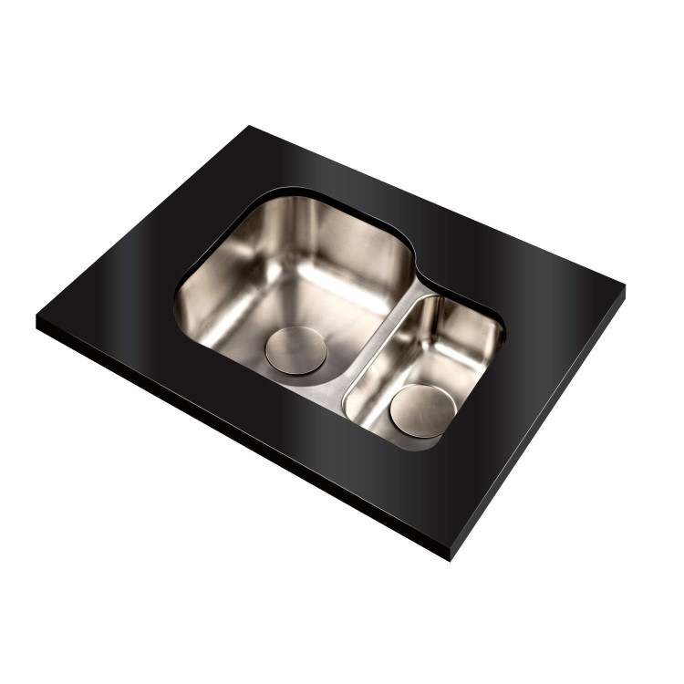 1810 Sink Company 1.5 Bowl Stainless Steel Chrome Undermount Kitchen Sink