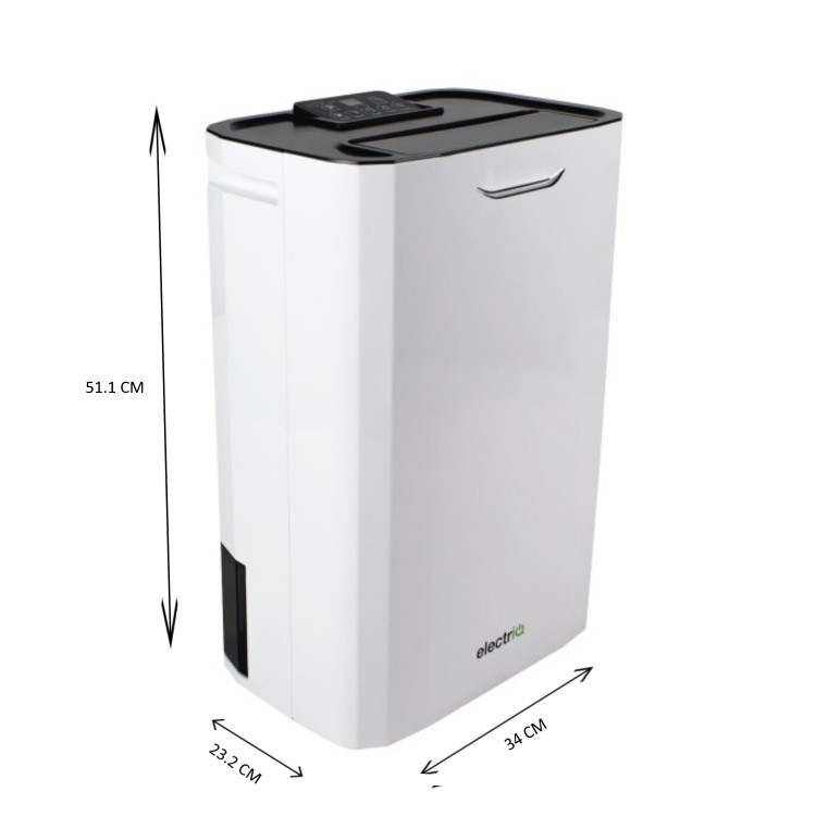 GRADE A1 - electriQ 8 litre Fast-Dry Desiccant  Dehumidifier with Air Purifier for 2-5 bed House