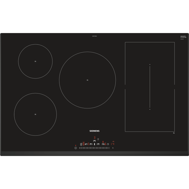 Siemens iQ500 80cm 5 Zone Induction Hob with CombiZone