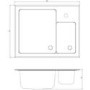Astracast EDD1XXHOMESKL Edge D1 Undermount 1.5 Bowl Polished Stainless Steel Sink with Left Hand Small Bowl