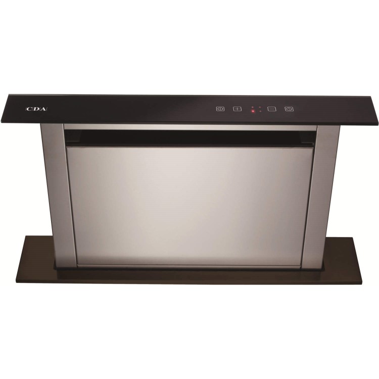 CDA EDD61BL 60cm Wide Black Downdraft Extractor