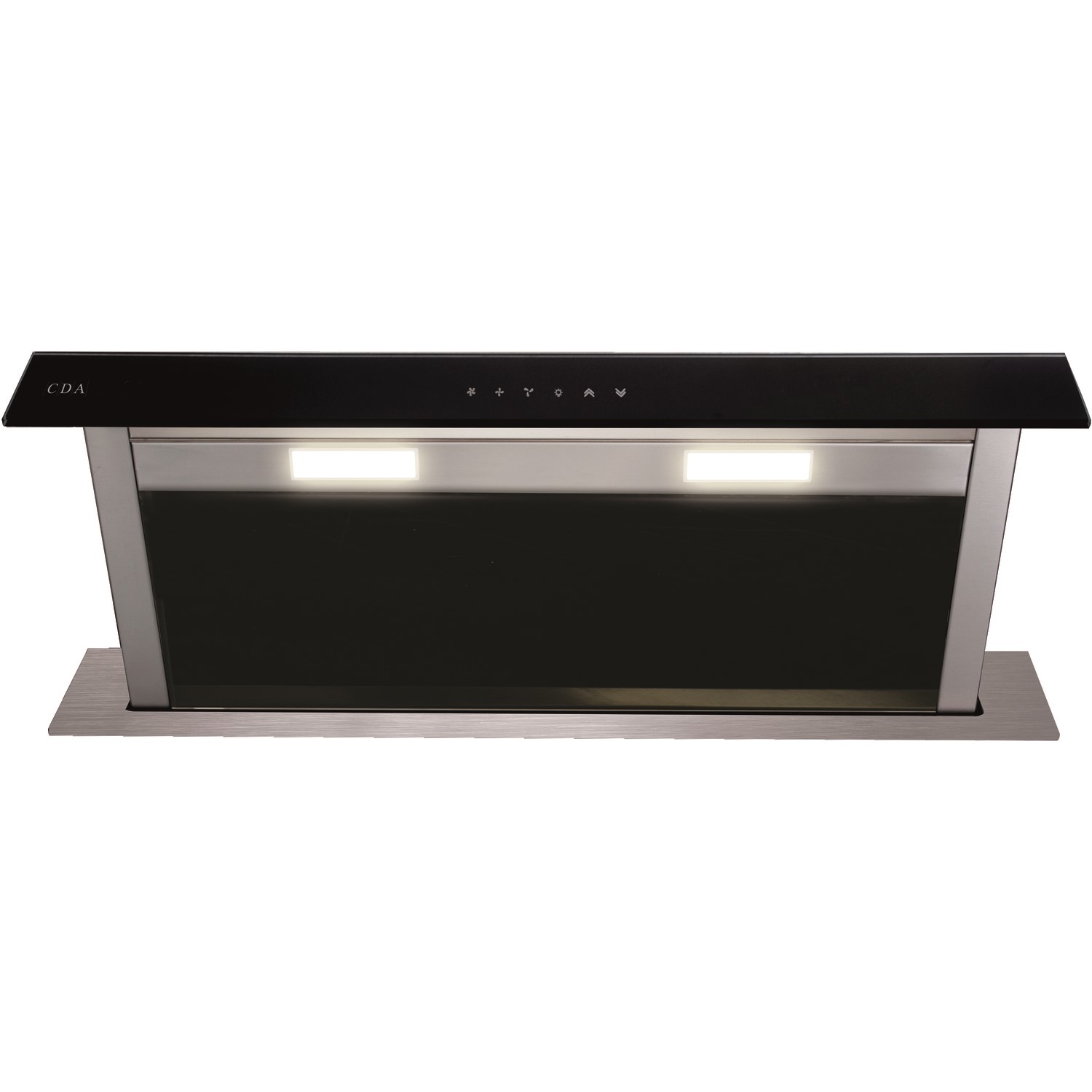 CDA 90cm Downdraft Extractor Black EDD92BL Appliances Direct