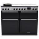 EDDLB110EIGBLK/CM1 Rangemaster Edge Deluxe 110cm Induction Range Cooker - Black Glass