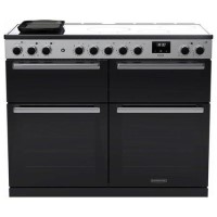 Rangemaster Edge Deluxe 110cm Induction Range Cooker - Black Glass