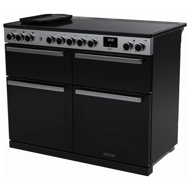 Rangemaster Edge Deluxe 110cm Induction Range Cooker - Black Glass