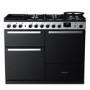 Rangemaster Edge Deluxe 110cm Dual Fuel Range Cooker - Black Glass
