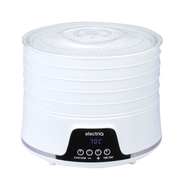 GRADE A1 - electriQ Digital Insulated Food Dehydrator & Dryer with 5 Shelves and 48 Hour Timer
