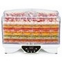 GRADE A1 - electriQ Maxi Digital Food Dehydrator with Adjustable Temperature and  48 Timer and collapsible trays