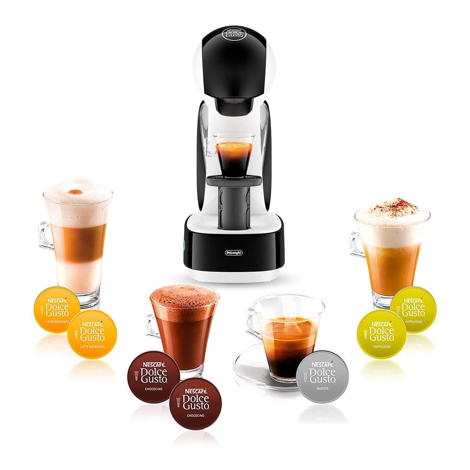 Refurbished DeLonghi EDG260.W Nescafe Dolce Gusto Infinissma Pod Coffee