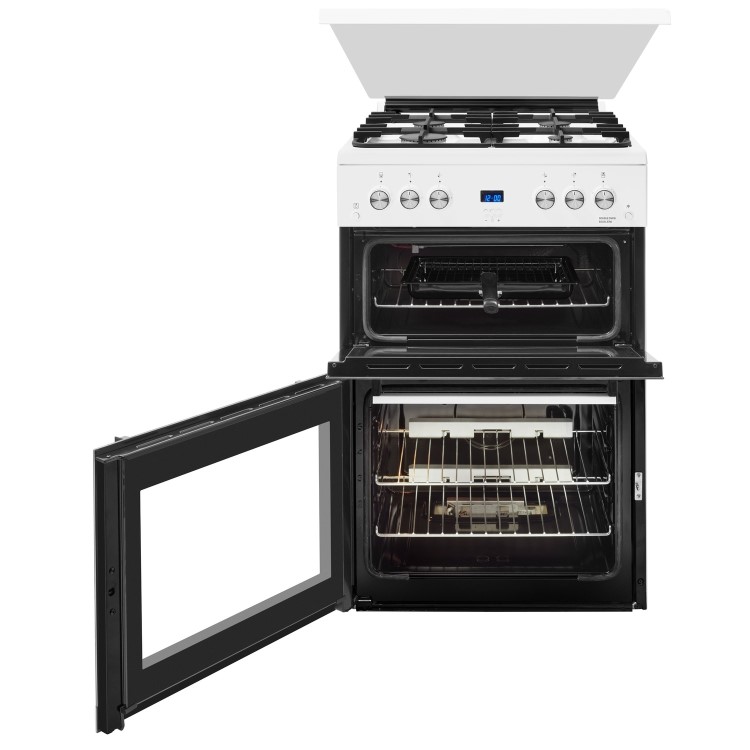 Beko EDG6L33W 60cm Double Oven Gas Cooker - White