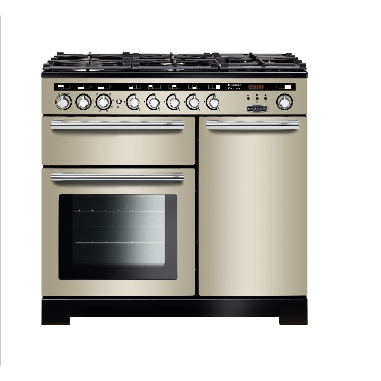 Rangemaster EDL100DFFIVC Encore Deluxe 100cm Dual Fuel Range Cooker Ivory