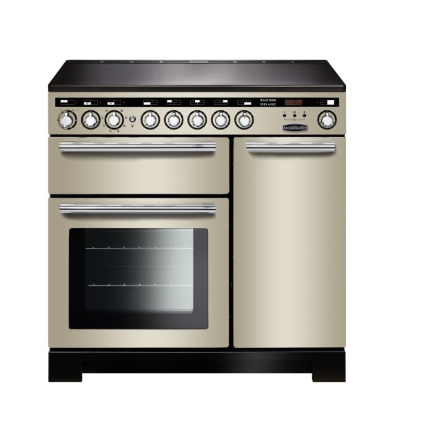 Rangemaster EDL90EIIVC Encore Deluxe 90cm Electric Range Cooker With Induction Hob Ivory