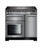 Rangemaster Encore Deluxe 90cm Electric Range Cooker With Induction Hob - Stainless Steel