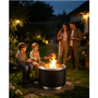 electriQ Smokeless Firepit - Black