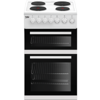 GRADE A2 - Beko EDP503W Freestanding 50cm Double Oven Electric Cooker With Sealed Plate Hob - White