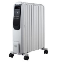 Refurbished 2.5W Smart App Oil Filled Radiator with Alexa Google& Remote - White Refurbished 2.5W Smart App Oil Filled Radiator with Alexa Google& Remote - White