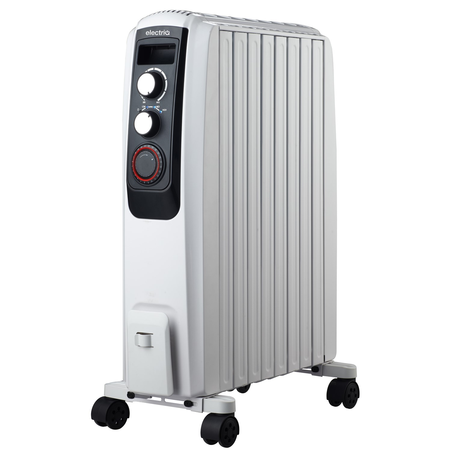 Electriq 2000W Oil Radiator With Thermostat & 24-Hour Timer  EDR-TRM0820W