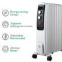 electriQ 2000W Oil Filled Radiator with Thermostat and 24 hr Timer - White
