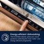 Electrolux 300 AirDry Integrated Dishwasher - F Rated Black control panel