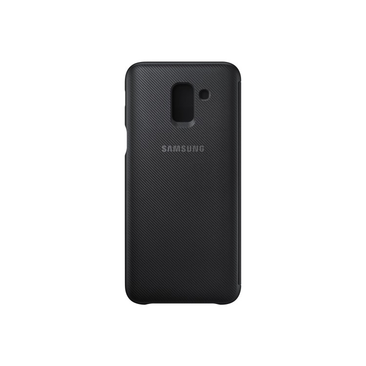 Samsung Galaxy J6 Wallet Cover - Black