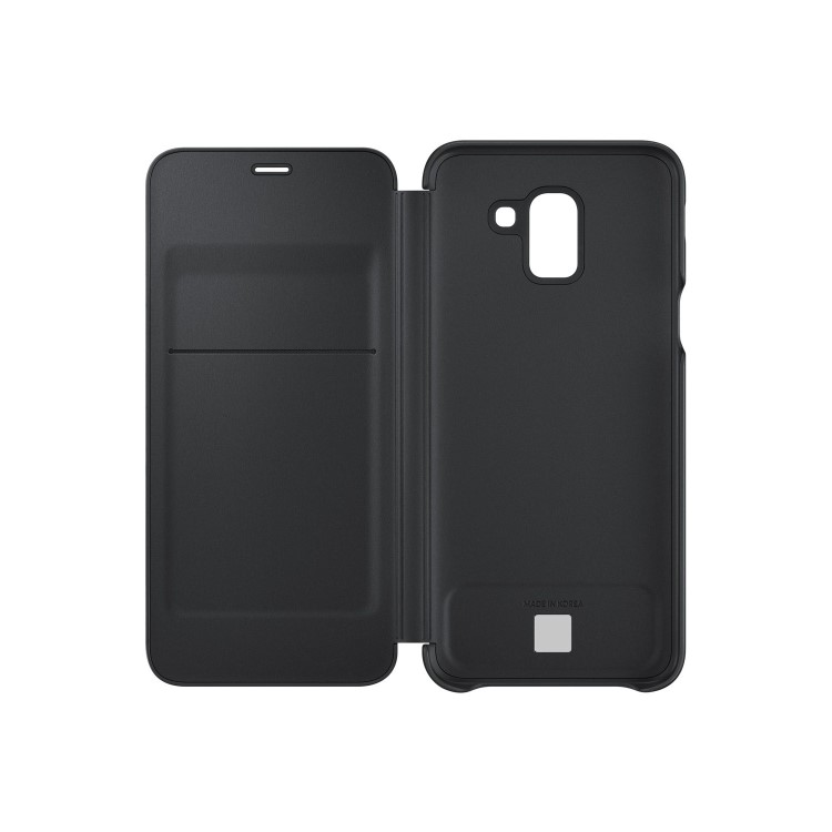 Samsung Galaxy J6 Wallet Cover - Black