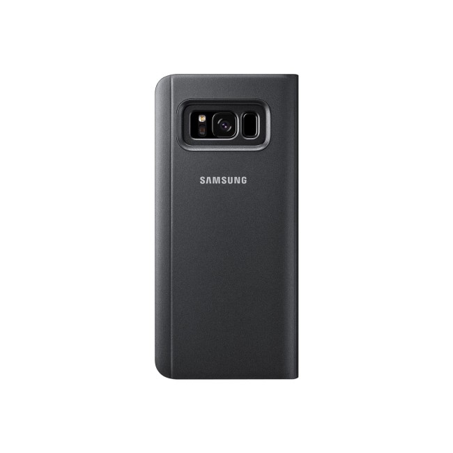 Samsung Clear View Standing Cover for Galaxy S8 - Black 