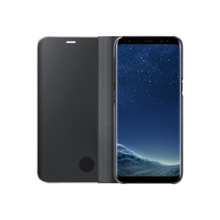 Samsung Clear View Standing Cover for Galaxy S8 - Black 