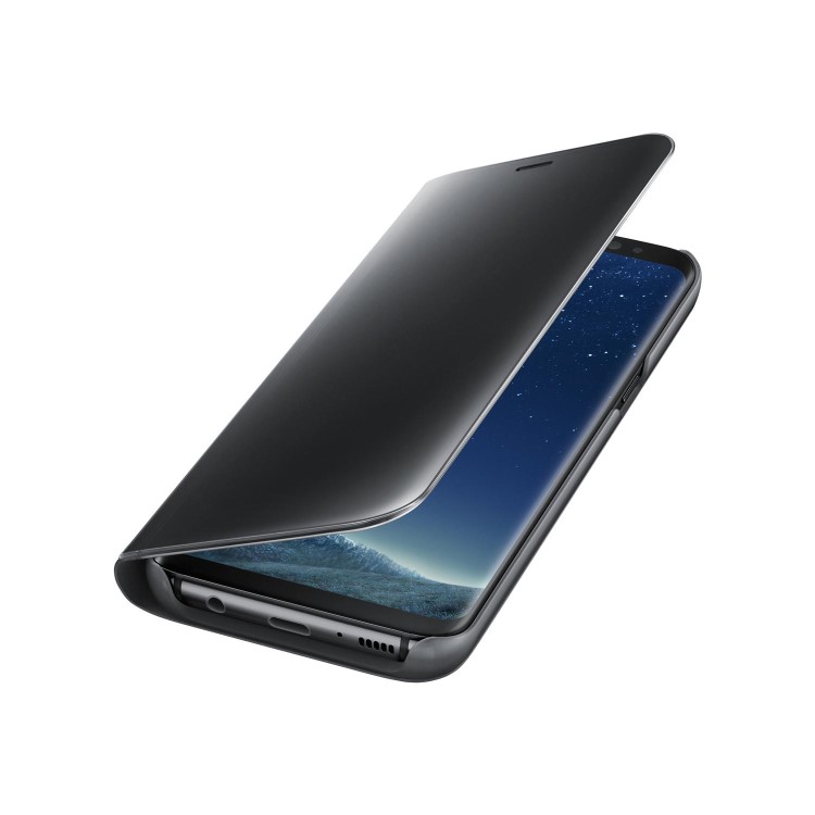 Samsung Clear View Standing Cover for Galaxy S8 - Black 
