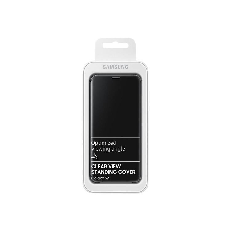 Official Samsung Galaxy S9 Clear View Standing Cover - Black