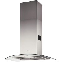 Electrolux EFA90245X Curved Glass 90cm Island Cooker Hood Stainless Steel