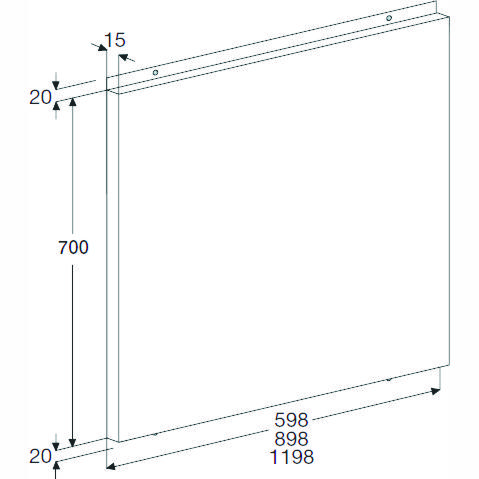 Electrolux EFB60X/UK 60cm Splashback