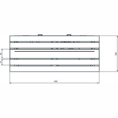 GRADE A3 - Moderate Cosmetic Damage - Electrolux EFC90680X Insight 90cm Horizontal Chimney Hood in Stainless steel