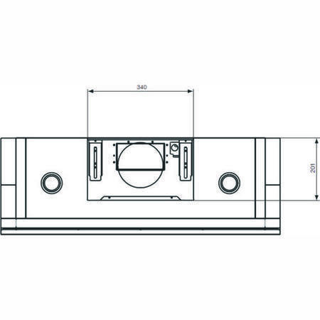 GRADE A3 - Moderate Cosmetic Damage - Electrolux EFC90680X Insight 90cm Horizontal Chimney Hood in Stainless steel