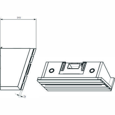 GRADE A3 - Moderate Cosmetic Damage - Electrolux EFC90680X Insight 90cm Horizontal Chimney Hood in Stainless steel