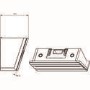 GRADE A3 - Moderate Cosmetic Damage - Electrolux EFC90680X Insight 90cm Horizontal Chimney Hood in Stainless steel