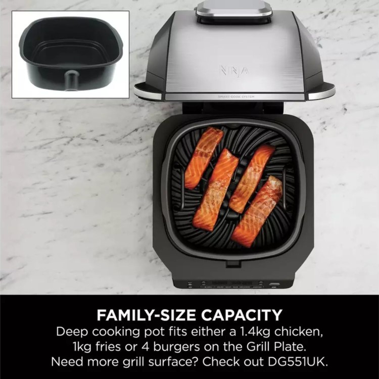 Ninja 5-in-1 5.7L Grill & Air Fryer - Black