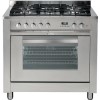 GRADE A1 - Hotpoint EG900XS Single Oven 90cm Wide Dual Fuel Range Cooker Stainless Steel