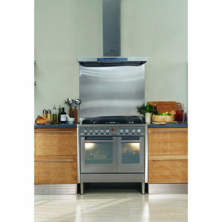 Hotpoint EG902GXS 90cm Dual Fuel Range Cooker - Stainless Steel