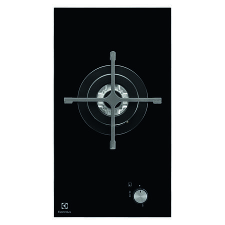GRADE A3 - Electrolux EGC3313NOK 29cm Domino Single Wok Burner Gas on Glass Hob In Black