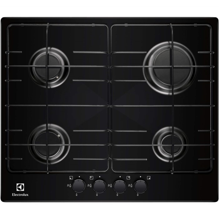 Electrolux EGG6242NOK 58cm Wide Black Four Burner Gas Hob Appliances